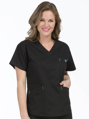 8403 V-NECK SIGNATURE 3 POCKET TOP