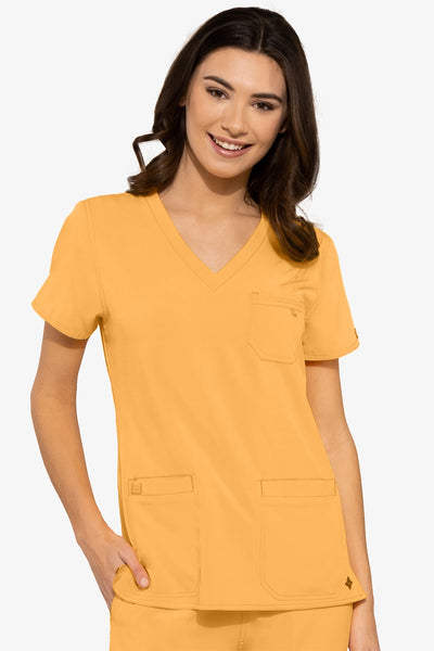 8587 V-NECK 3 POCKET TOP (Size:XS-XL)