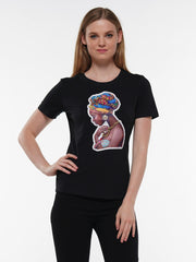 AFRICAN GIRL PATH BASIC T-SHIRT