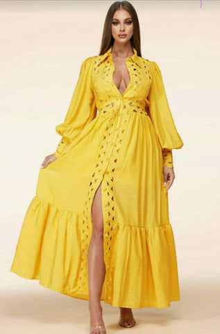 YELLOW MAXI DRESS