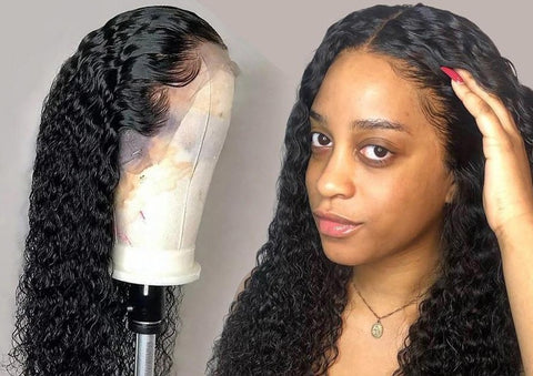 Perruque de cheveux humains avant dentelle pour les femmes noires vague profonde bouclés hd frontale bob perruque brésilienne afro courte longue 30 pouces eau perruque pleine